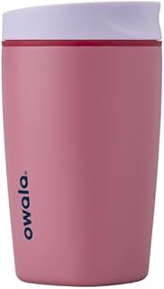 SmoothSip Slider Insulated Stainless Steel Coffee Tumbler, Reusable Iced Coffee Cup, Hot Coffee Travel Mug, BPA Free 12 oz, Crochet Queen