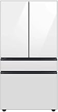 29 Cu. Ft. Bespoke 4-Door French Door Refrigerator with Beverage Center, White Glass, RF29BB860012AA