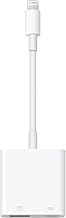 [Apple MFi Certified] Lightning to USB Camera Adapter with Charging Port for iPhone, USB3 Female OTG Adapter Compatible with iPhone/iPad Card, Readers, USB Flash Drives, Keyboards, Mice