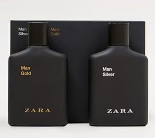 MAN GOLD + ZARA MAN SILVER EDT 100 ML (3.4 FL. OZ).