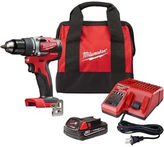 M18 18V Lithium-Ion 1/2 Inch Cordless Drill Driver Compact Kit 2606-21CT