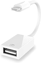 Apple MFi Certified Lightning to USB Camera Adapter for iPhone iPad Female USB 3.0 OTG Cable Adapter Support Connect Camera, Flash Drive, Card Reader, MIDI Keyboard, Mouse