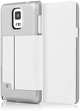 Samsung Galaxy Note 4 Case, Incipio [Premium Folio Case] Highland Case for Samsung Galaxy Note 4-Light Silver/White