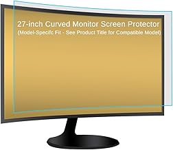 Anti-Glare Blue Light Blocking Screen Protector to fit the Samsung CF390/CF396/CF391 27-Inch Curved LED Monitor, Reduces Blue Light & Glare, Improves Visual Comfort | Includes Installation Kit