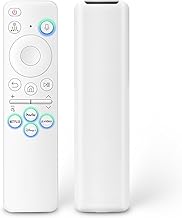 Voice Rechargeable Remote for Samsung-Smart-TV-Remote-Control, Replacement Compatible for Samsung Frame QLED Crystal UHD Solar Smart TVs