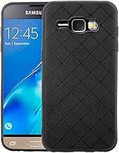Compatible with Samsung Galaxy J1 2016/Amp 2/Express 3/Luna Case Rugged Thin Slim Cell Accessories Anti-Slip Fit Rubber TPU Mobile Phone Soft Cover for Glaxay Amp2 SM-J120A Women Men Black