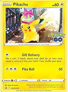 Pokemon – Pikachu SWSH234 – Pokemon Go Black Star Promo – Single Card