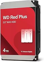 Western Digital 4TB WD Red Plus NAS Internal Hard Drive HDD - 5400 RPM, SATA 6 Gb/s, CMR, 128 MB Cache, 3.5" - WD40EFZZ
