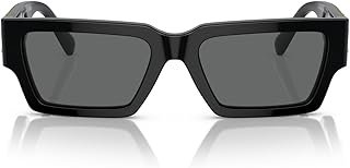 Unisex Sunglasses Havana Frame, Dark Grey Lenses, 54MM