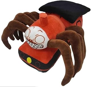 Choo Choo Charles Plush Toy, 8.7Inch Charles Spider Train Doll, Gift for Kids Fans, Train Toy Spider Stuffed Animal (Red Style 1)