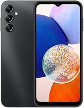 Galaxy A14 5G US Specs + 4G LTE (64GB + 4GB) Unlocked Worldwide (At&t Metro Tmobile Verizon Mint Global) 6.6" 50MP Triple Camera Single SIM + (15W Wall Charger) (Black)