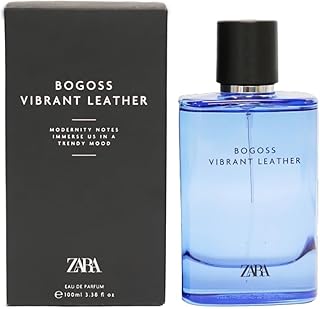 Bogoss Vibrant Leather EDP Eau De Parfum Cologne for Men 100 ML (3.38 FL. OZ)