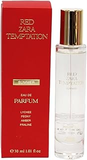 Red Temptation Summer Eau De Parfum for Women 30 ML (1.0 fl. oz) Floral, Woody & Musky Scent with Orange Blossom, Jasmine & Saffron Long-Lasting & Addictive Fragrance
