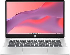 14 inch Chromebook, Intel N200 Processor, 4GB RAM, 128GB SSD, Glacier Silver