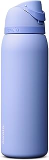 FreeSip Insulated Stainless Steel Water Bottle with Straw, BPA-Free Sports Water Bottle, Great for Travel, 40 Oz, Out of the Blue