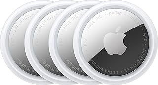 AirTag (2nd Generation) - 4 Pack: Tracker for Keychain, Wallet, and More; Locator with Sound; Simple One-Tap Setup with iPhone or iPad; Key Finder with up to 1.5X Precision Finding Range*