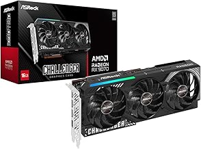 Radeon RX 9070 Challenger 16GB OC Graphics Card, AMD RDNA 4, 16GB GDDR6, PCIe 5.0, Triple Fans, 0dB Silent, LED Indicator, DisplayPort 2.1a, HDMI 2.1b