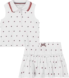 Girls 2-Piece Sleeveless Top and Skort Set
