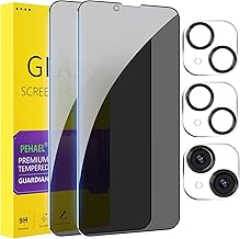 2+2 Pack for iPhone 14 Privacy Screen Protector with Camera Lens Protector Full Coverage Anti-Spy Tempered Glass Film 9H Hardness Easy Installation Bubble Free [6.1 inch]