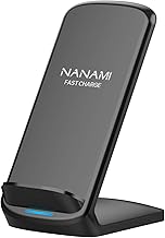 Upgraded Fast Wireless Charger, Wireless Charging Stand Compatible with Samsung Galaxy S26/S26+/S25/S24/S23/S22/S21 & Phone Charger Dock for iPhone 17/17 Air/16/16 Plus/16 Pro/15/14/13/12