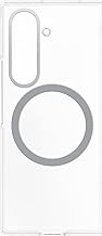 Designed for Samsung Yuchuan Clear Magnetic Case for Galaxy Z Fold7, Two Piece Phone Case with Magnet for Attaching Gadgets, Qi2 Charger Compatible, Protection, Transparent
