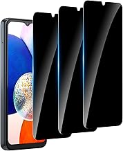 3 Pack Privacy Screen Protector for Samsung Galaxy A14 5G/M14 5G, 9H Hardness Anti-Spy Tempered Glass, Bubble Free, Case Friendly, Compatible with SM-A146B/A146P/A146U/A146W/S146VL/M146B