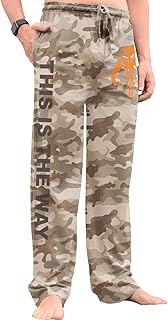 Star Wars Mandalorian Lounge Pants – Lightweight Pajama Pants with Baby Yoda Grogu & Bounty Hunter for Adult