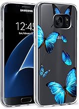 Case for Galaxy S7 Case, for Samsung S7 Case Clear Case for Girls Women, Soft TPU Shockproof Protective Transparent Phone Case Cover for Samsung Galaxy S7 (Butterfly)