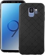 Phone Case for Samsung Galaxy S9 Slim Soft Rubber Case,Shock Resistant Rugged Lightweight Flexible Anti-Slip Slim Fit Full Body Protective Rubber Phone Cover for GalaxyS9 S 9 Edge 9S GS9 Dark Black