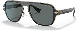 Man Sunglasses Black Frame, Dark Grey Lenses, 56MM