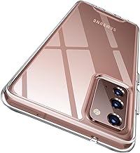 Rayboen for Samsung Galaxy Note 20 Case, Crystal Clear Shockproof Protective Durable Slim Fit Phone Cover for Galaxy Note 20 5G with Transparent Hard PC Scratch-Resistant Back & Soft Silicone Edge