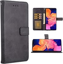 Asuwish Phone Case for Samsung Galaxy A10e Folio Flip Wallet Case,PU Leather Credit Card Holder Slots Heavy Duty Full Body Protection Kickstand Protective Phone Cover GalaxyA10e A 10e A10 10 Black
