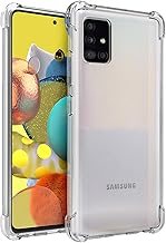 Osophter for Galaxy A51 5G Case Clear Transparent Reinforced Corners TPU Shock-Absorption Flexible Cell Phone Cover for Samsung Galaxy A51 5G(Clear)