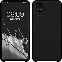 kwmobile Case Compatible with Samsung Galaxy A51 Case - TPU Silicone Phone Cover with Soft Finish - Black