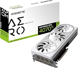 Gigabyte GeForce RTX 4070 Ti AERO OC V2 12G Graphics Card, 3X WINDFORCE Fans, 12GB 192-bit GDDR6X, GV-N407TAERO OCV2-12GD Video Card