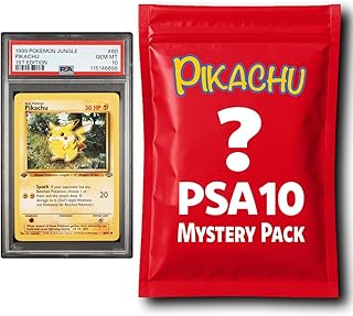 Pikachu PSA 10 Graded PKM Card Mystery Pack Trading Card Game