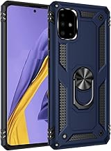 Military Grade Drop Impact for Samsung Galaxy A51 4G Case Galaxy M40S Case 360 Metal Rotating Ring Kickstand Holder Magnetic Car Mount Armor Heavy Duty Cover for Galaxy A51 4G Phone Case Blue