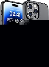 Magnetic for iPhone 14 Pro Max Case (Compatible with MagSafe) (Military Grade Drop Protection) Translucent Matte Shockproof Phone Cover,Black
