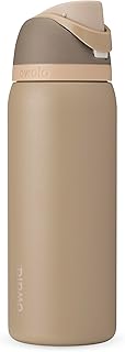 FreeSip Insulated Stainless Steel Water Bottle with Straw, BPA-Free Sports Water Bottle, Great for Travel, 32 Oz, Down To Earth