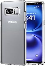 for Samsung Galaxy Note 8 Clear Case Anti-Yellowing TPU & PC Back Cover with Camera Protection, Wireless Charging Compatible