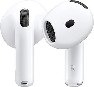 AirPods 4 Wireless Earbuds, Bluetooth Headphones, with Active Noise Cancellation, Adaptive, Transparency Mode, Personalized Spatial Audio, USB-C Charging Case, Wireless Charging, H2 Chip