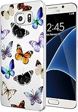 for Galaxy S7 Case, for Samsung S7 Cute Case, Clear Flexible Bumper TPU Soft Rubber Silicone Cover Phone Case for Samsung Galaxy S7 Butterfly