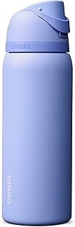 FreeSip Insulated Stainless Steel Water Bottle with Straw, BPA-Free Sports Water Bottle, Great for Travel, 32 Oz, Out of the Blue