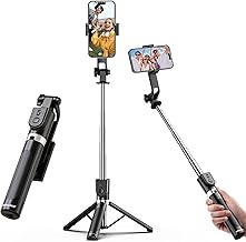 Selfie Stick Tripod for iPhone and Android, 52'' Extendable Phone Tripod Stand with Remote, Portable Selfie Sticks with Phone Holder for Video Recording & Travel