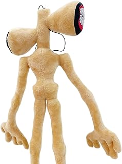 Dr.STONE Siren Head Plush Toys Limbs Movable Plush Toy for Home Party Gift Birthday Gift（Brown）