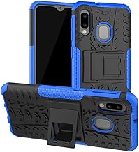 Yiakeng Samsung Galaxy A10E Case, Shockproof Slim Protective with Kickstand Hard Phone Cover for Samsung Galaxy A10E (Blue)