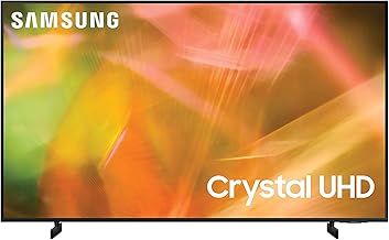 75-Inch Class Crystal UHD AU8000 Series - 4K UHD HDR Smart TV with Alexa Built-in (UN75AU8000FXZA, 2021 Model), TV Only, Black