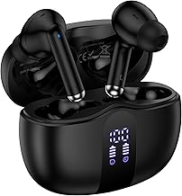 Samsung Wireless Earbuds Bluetooth 5.3 Headphone for Samsung Galaxy S26 S25 Ultra S24 S23 S22 S20 A17 A16 A15 60H Playback Stereo in Ear Earphone with LED Display Sports Headset with Mic for Android