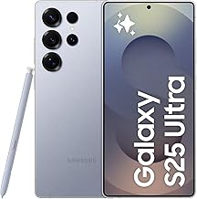 Galaxy S25 Ultra 5G SM-S938B/DS 256GB 12GB Dual SIM Factory Unlocked GSM Smartphone, 6.9" 120Hz AMOLED Display, 200MP Camera - International Version (Titanium Silver Blue)