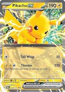 Pokemon - Pikachu ex 028/131 – Prismatic Evolutions – Double Rare – Foil - Single Card